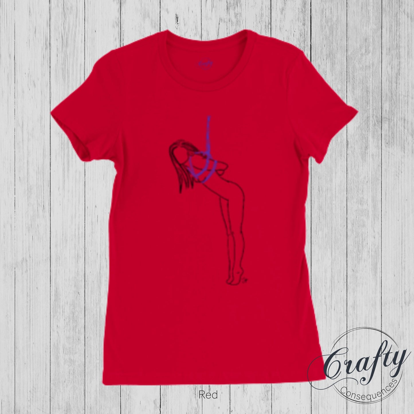 Tip Toes Partial Premium Womens Crewneck T-shirt