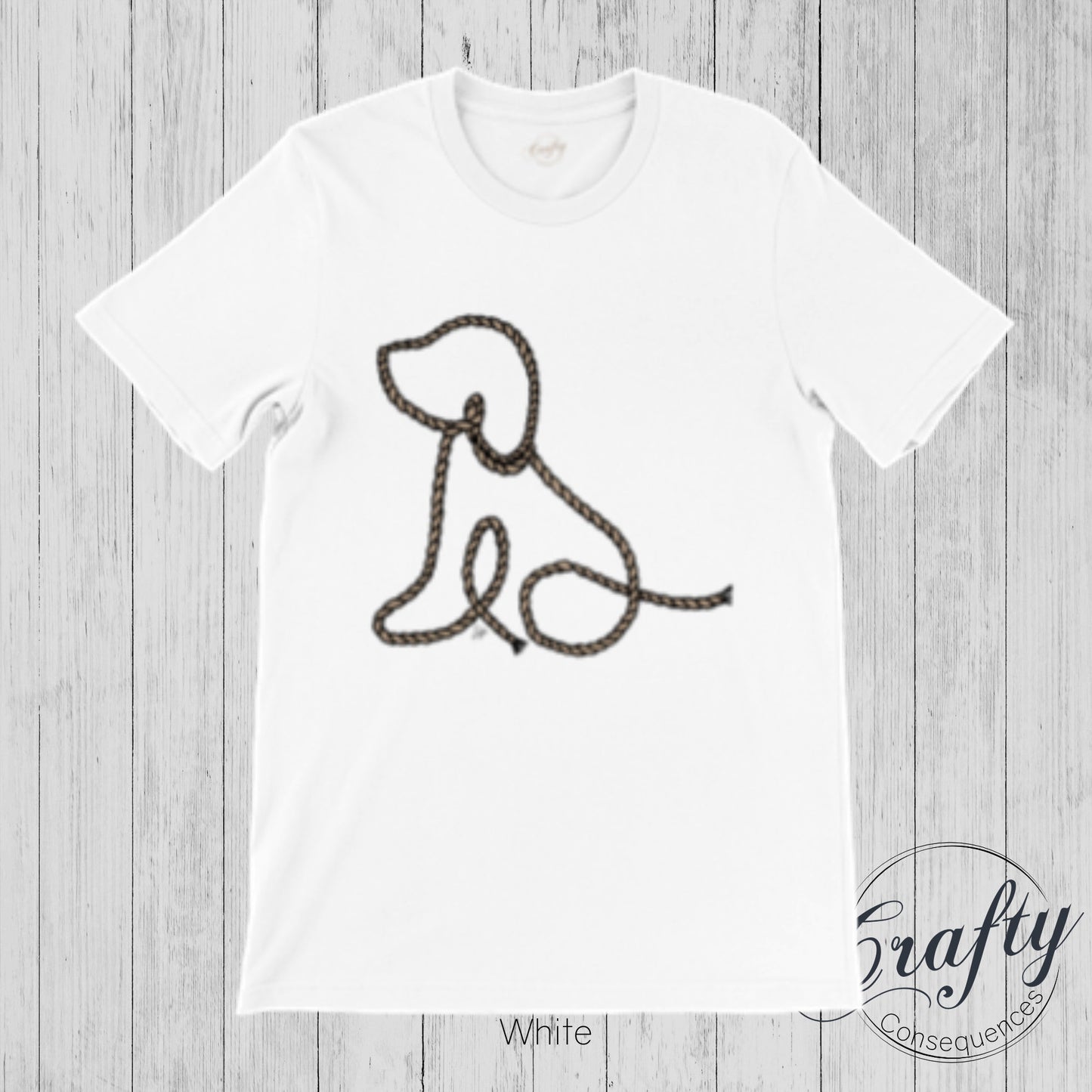 Subtle Rope Puppy Premium Unisex Crewneck T-shirt