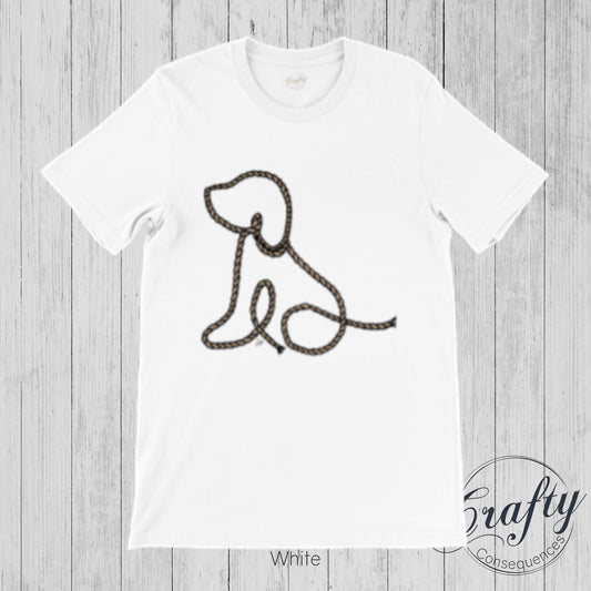 Subtle Rope Puppy Premium Unisex Crewneck T-shirt