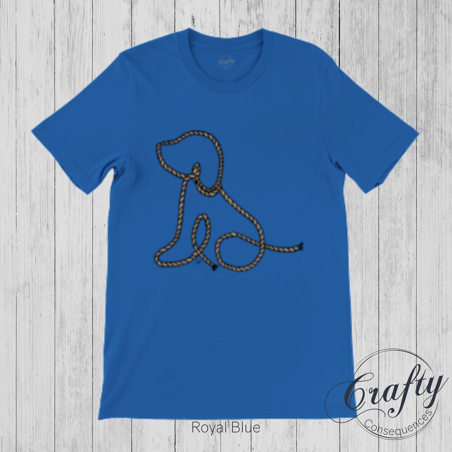 Subtle Rope Puppy Premium Unisex Crewneck T-shirt