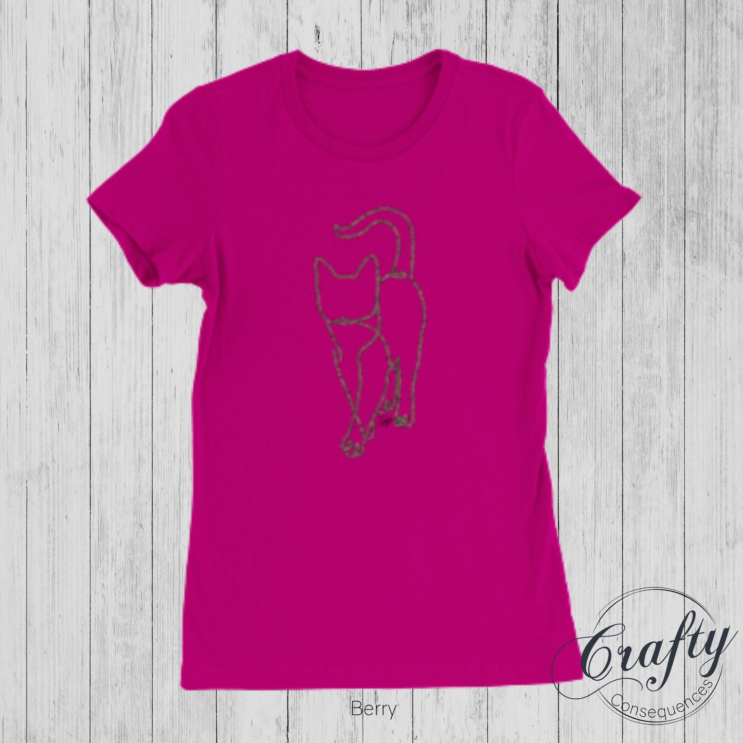 Subtle Rope Kitten v.2 Premium Womens Crewneck T-shirt