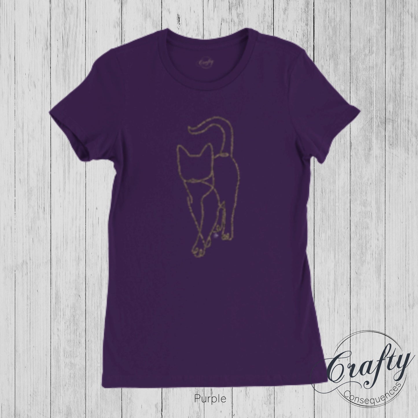 Subtle Rope Kitten v.2 Premium Womens Crewneck T-shirt