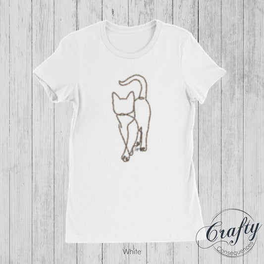 Subtle Rope Kitten v.2 Premium Womens Crewneck T-shirt