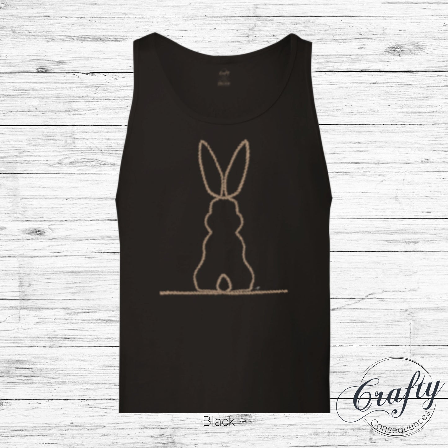Jute Subtle Rope Bunny v.2 Premium Unisex Tank Top