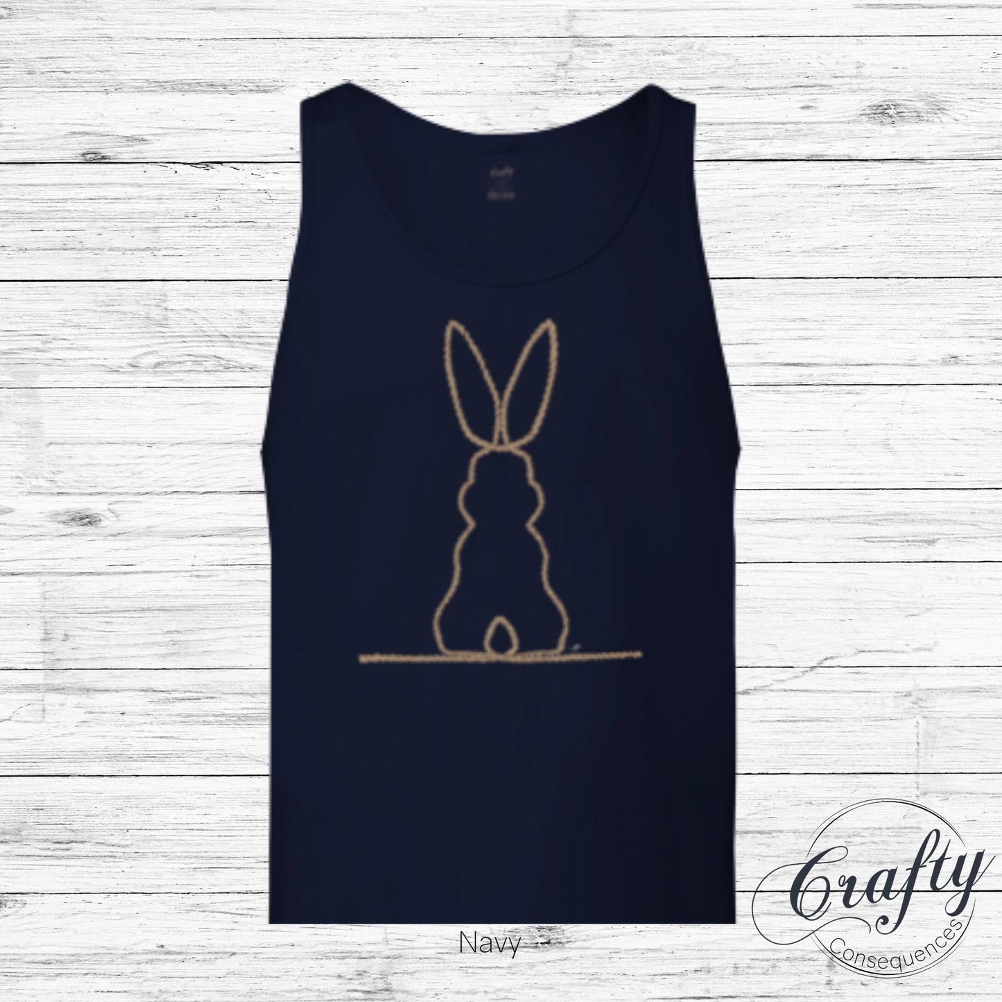 Jute Subtle Rope Bunny v.2 Premium Unisex Tank Top