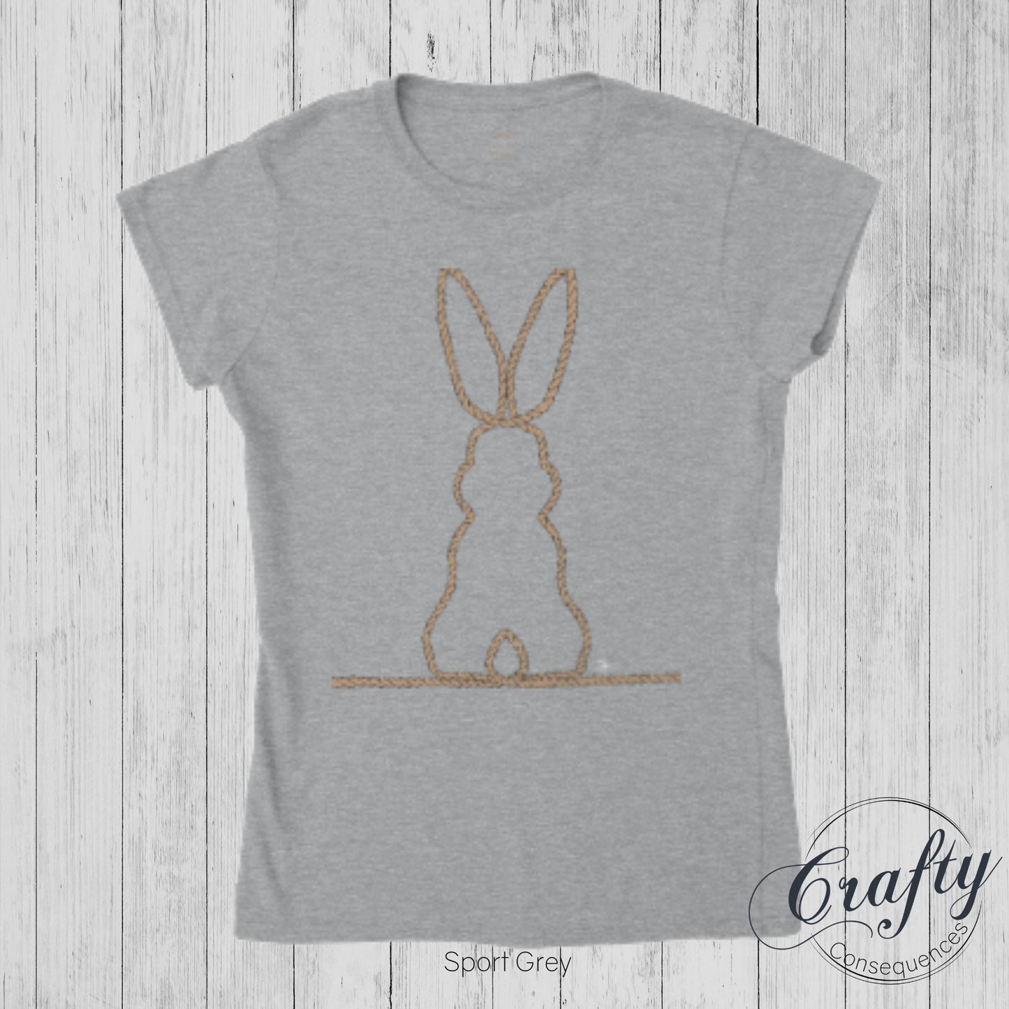 Jute Subtle Rope Bunny v.2 Women's Classic Crew Neck