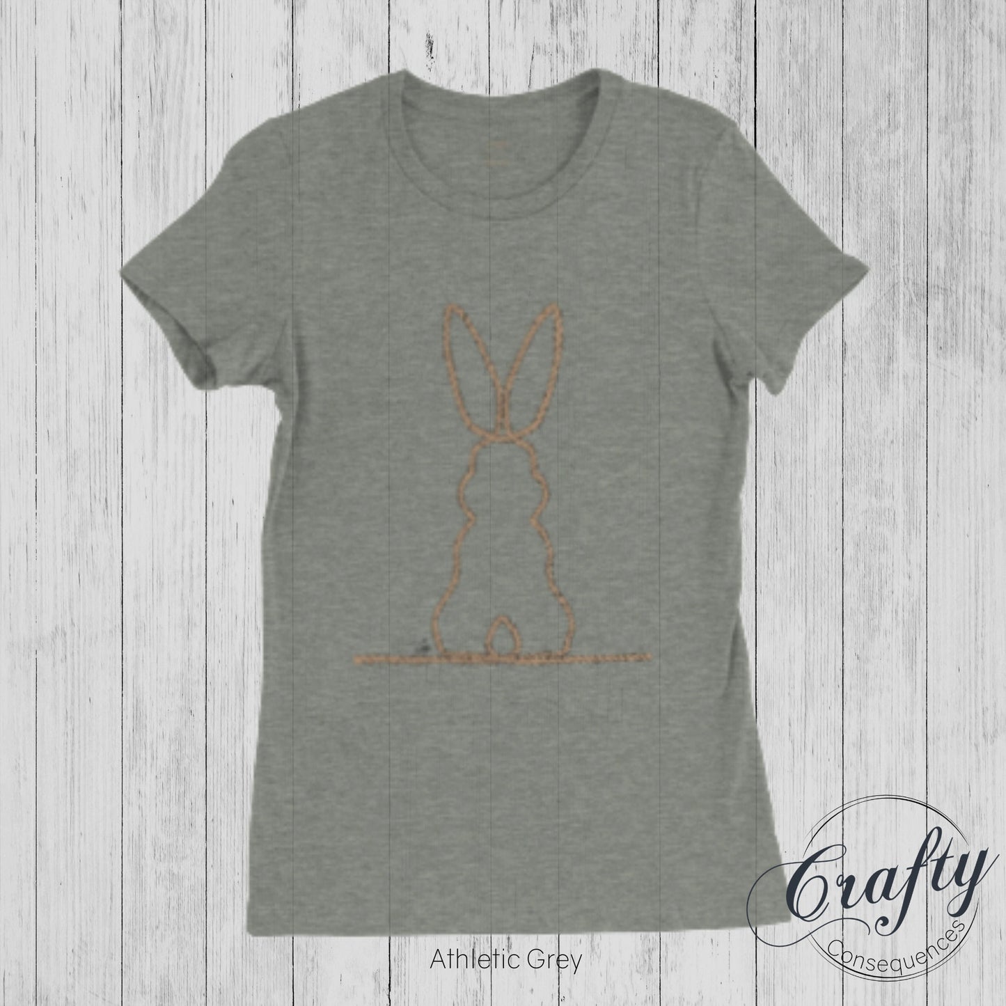 Jute Subtle Rope Bunny v.2 Premium Womens Crewneck T-shirt
