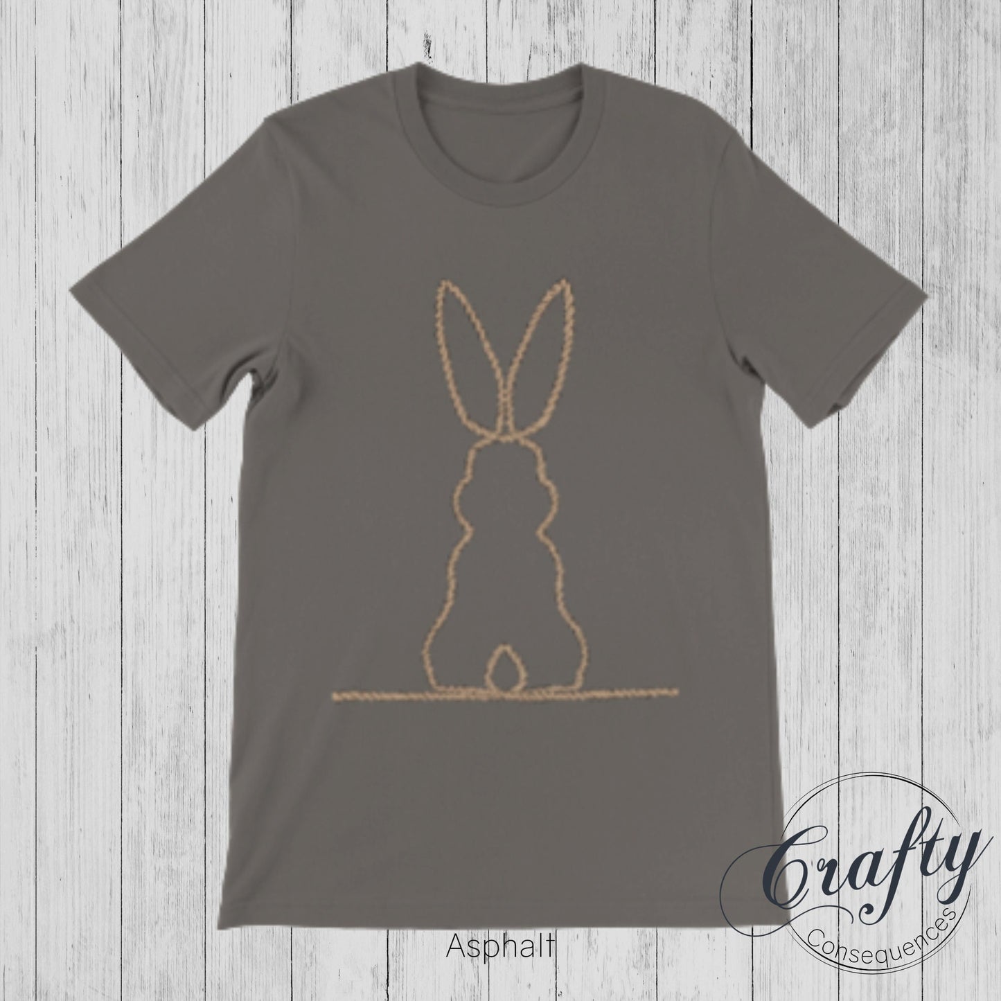 Jute Subtle Rope Bunny v2 Premium Unisex Crewneck T-shirt
