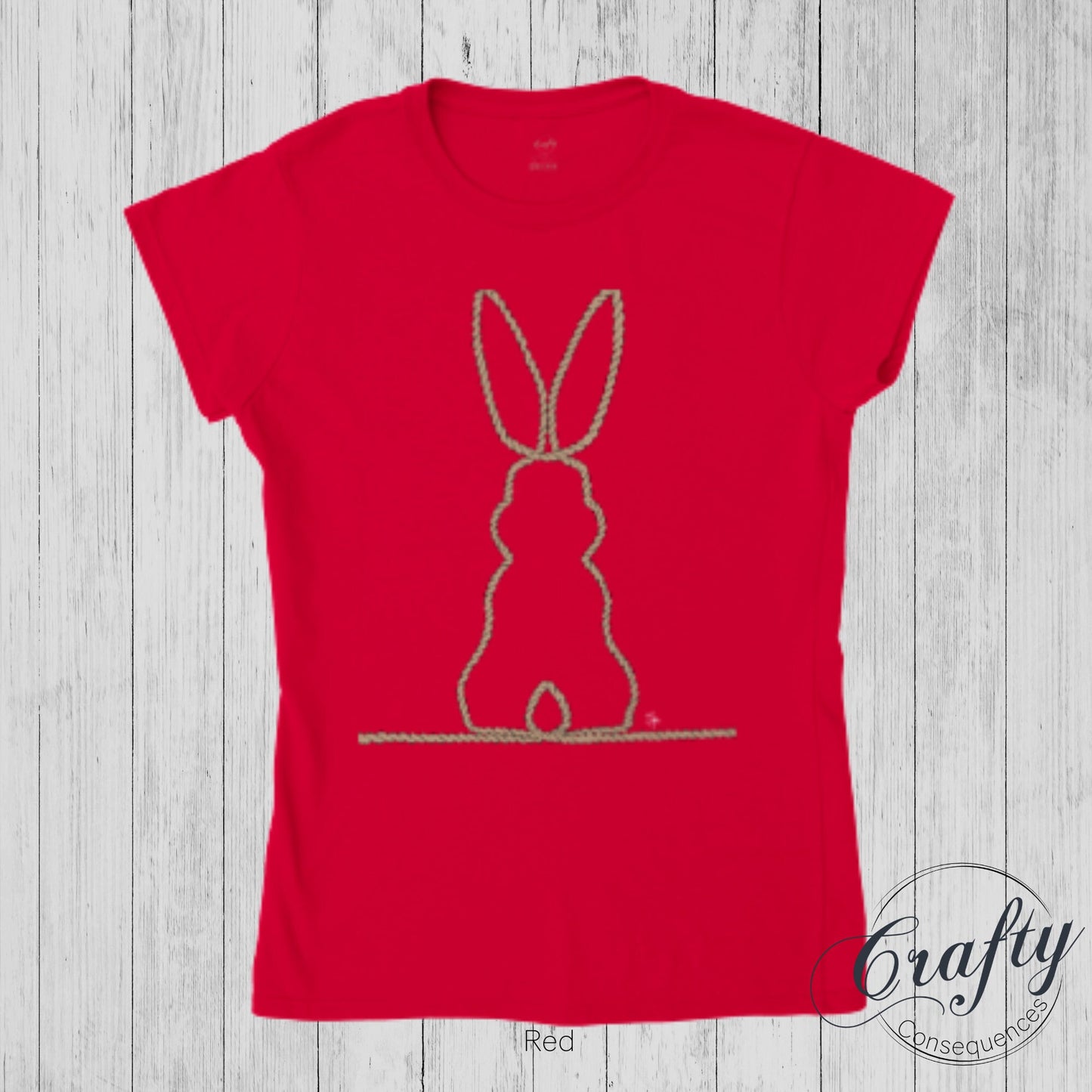 Jute Subtle Rope Bunny v.2 Women's Classic Crew Neck