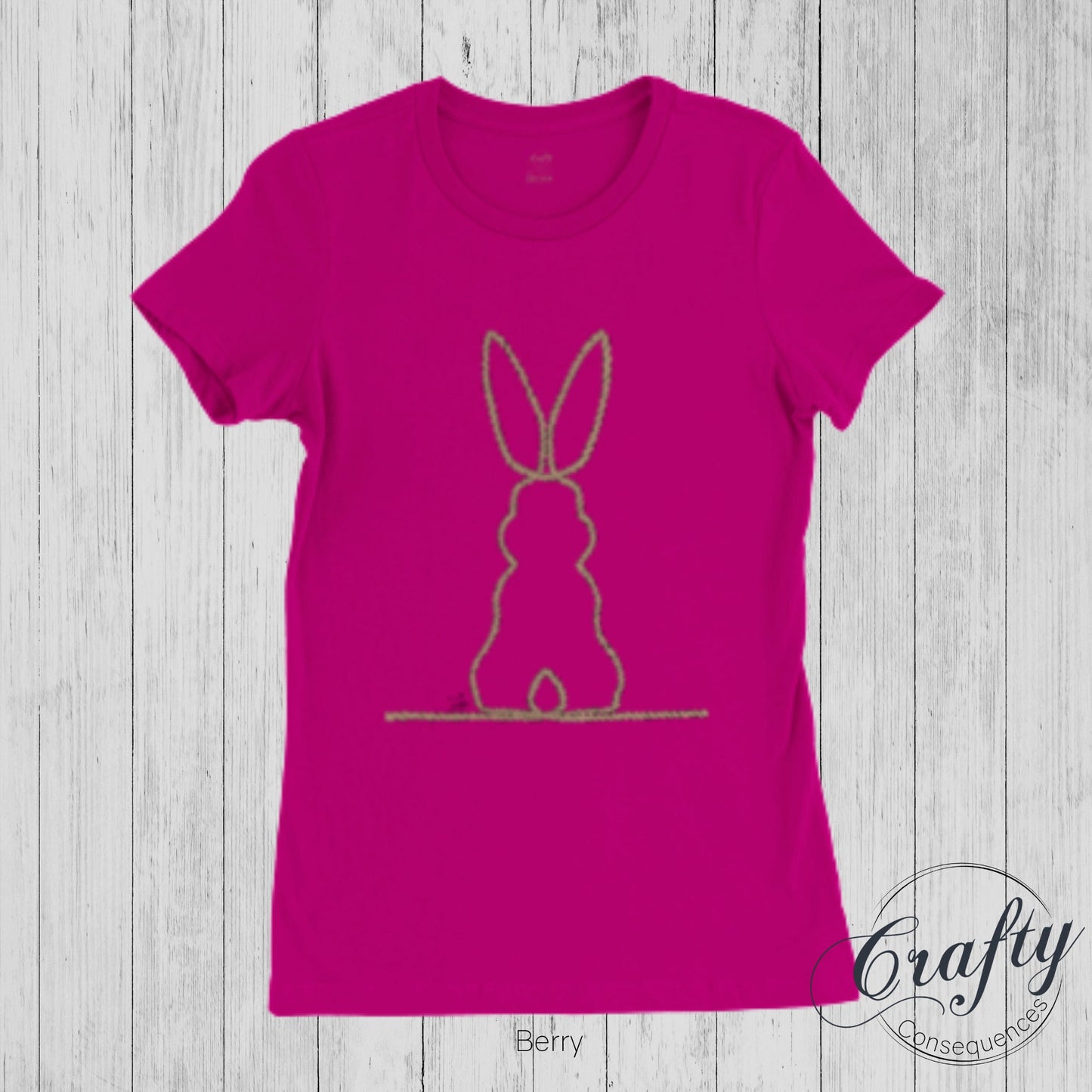 Jute Subtle Rope Bunny v.2 Premium Womens Crewneck T-shirt