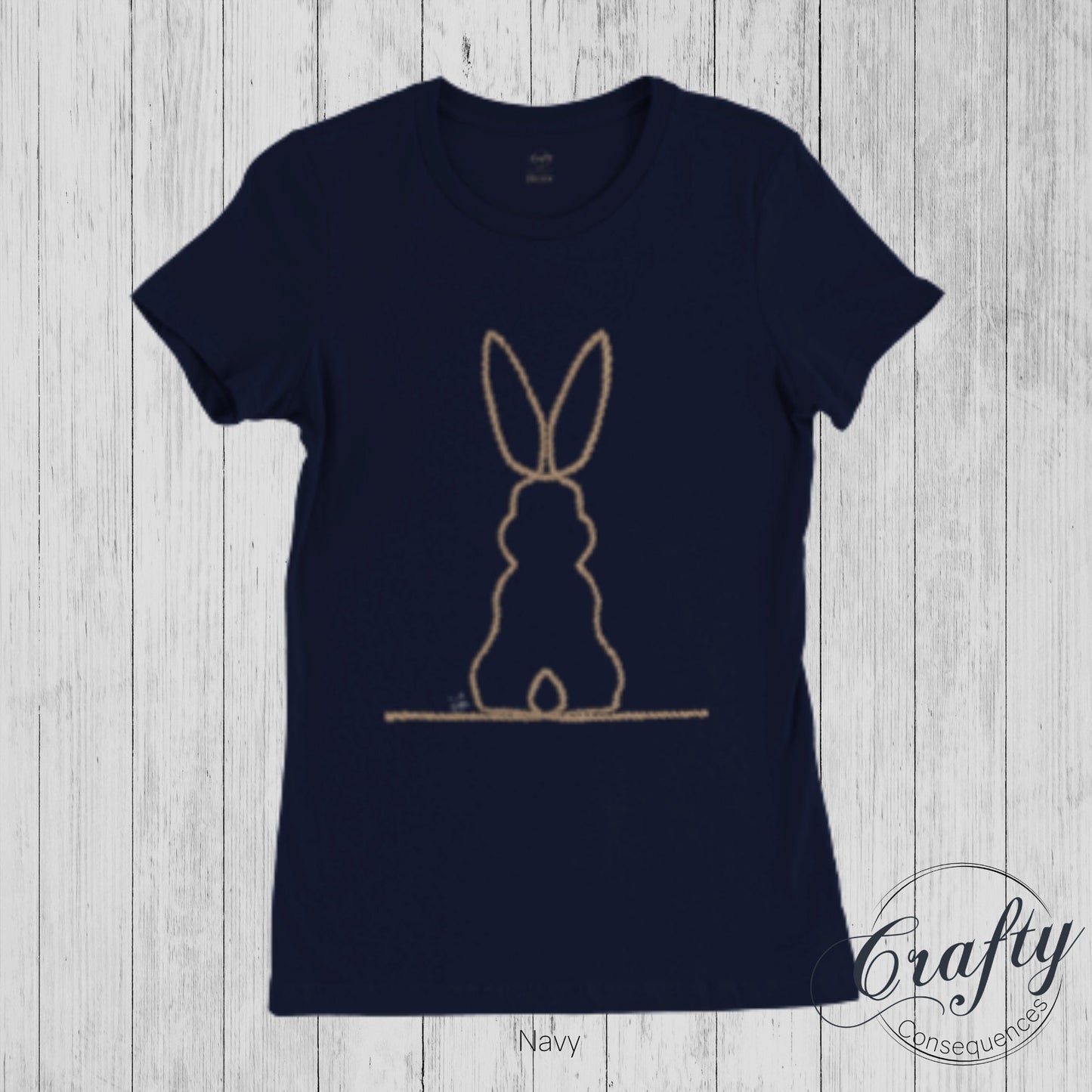 Jute Subtle Rope Bunny v.2 Premium Womens Crewneck T-shirt