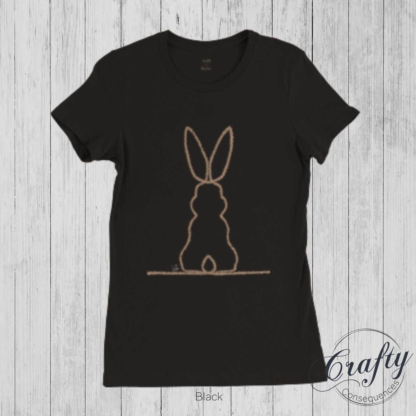 Jute Subtle Rope Bunny v.2 Premium Womens Crewneck T-shirt