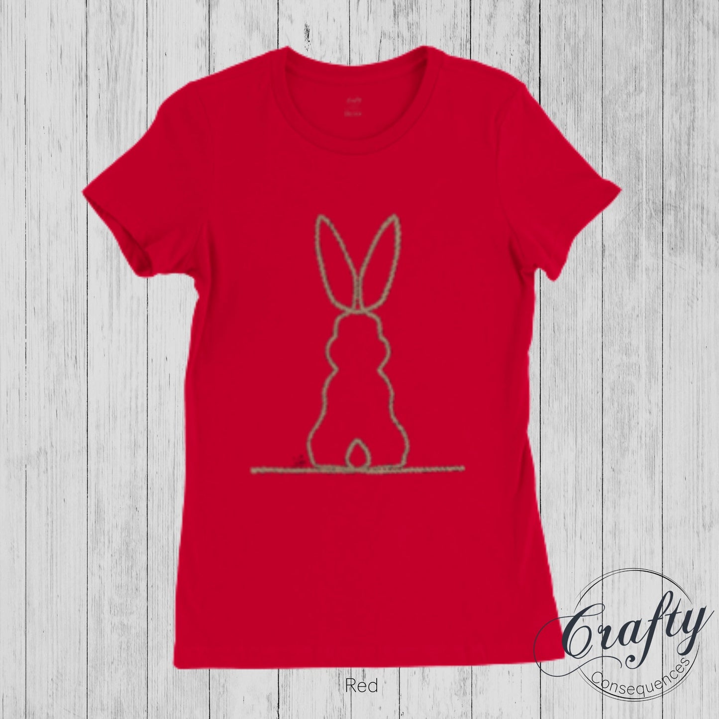 Jute Subtle Rope Bunny v.2 Premium Womens Crewneck T-shirt