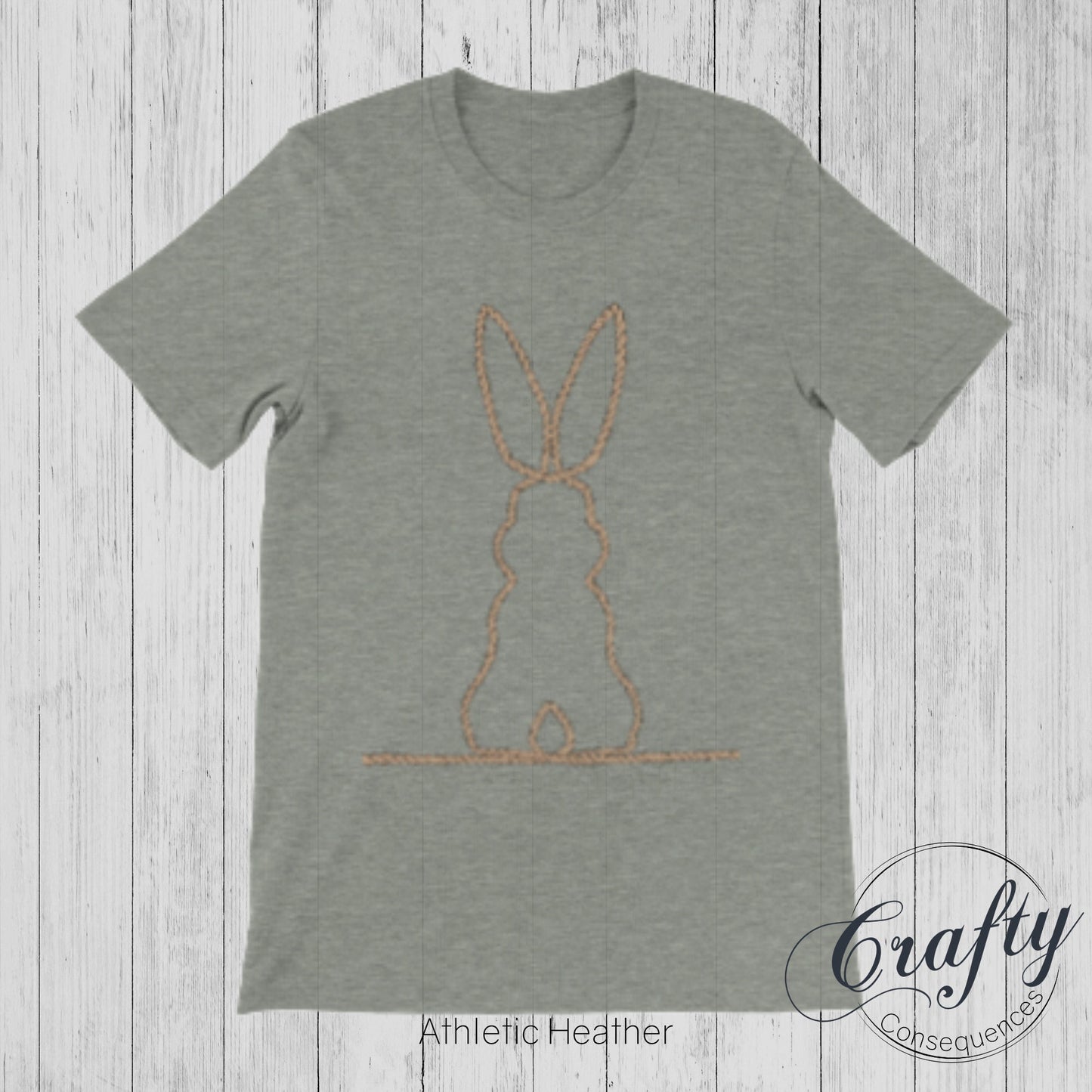 Jute Subtle Rope Bunny v2 Premium Unisex Crewneck T-shirt