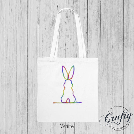 Rainbow Subtle Bunny v2 Classic Tote Bag