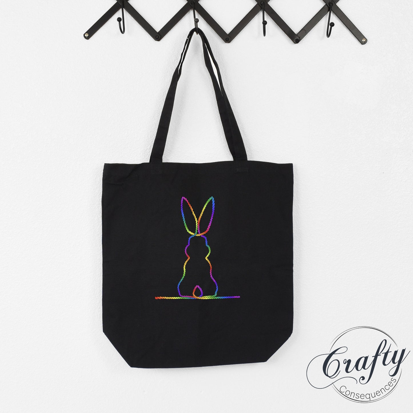 Rainbow Subtle Bunny v2 Classic Tote Bag