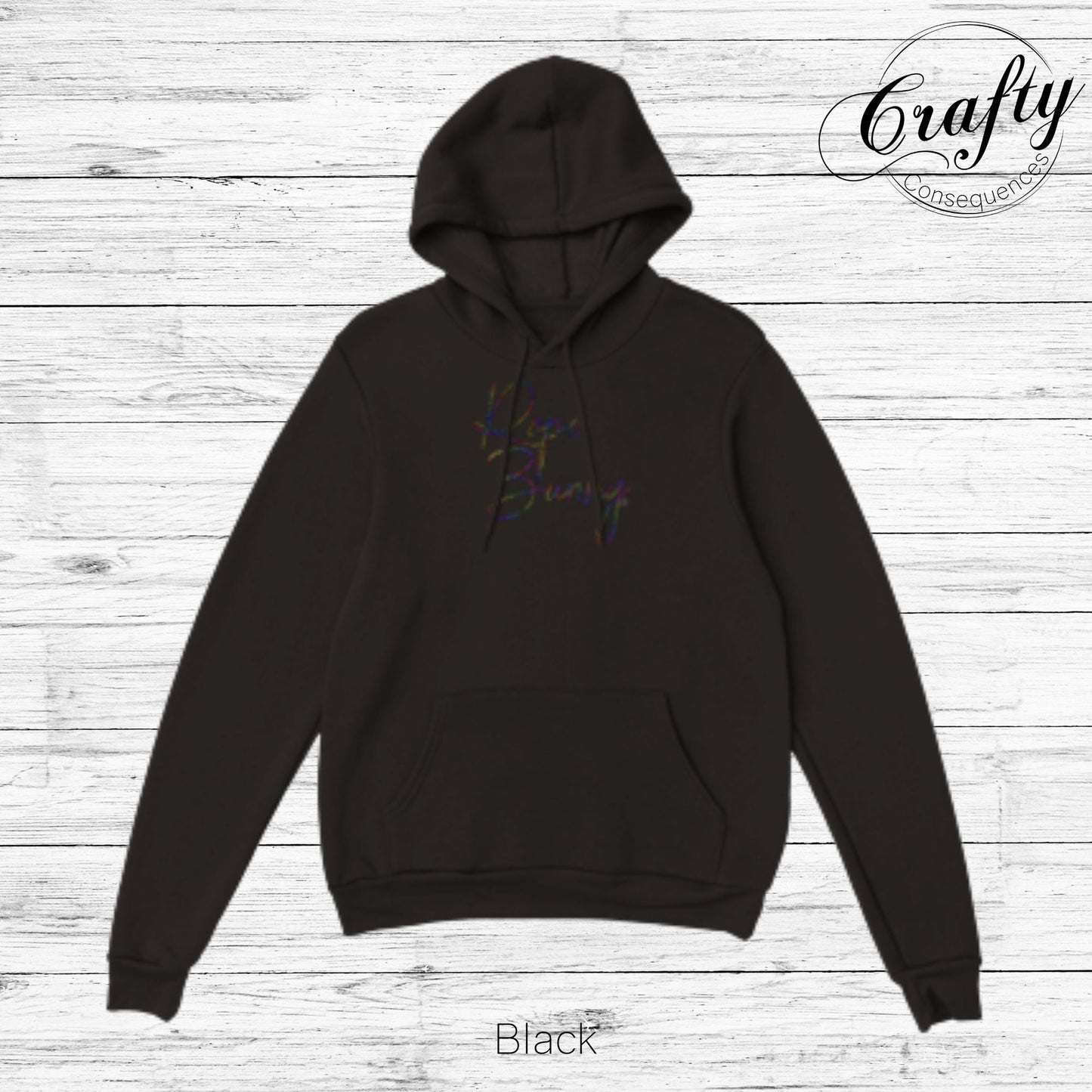 Rainbow Rope Bunny Classic Unisex Pullover Hoodie
