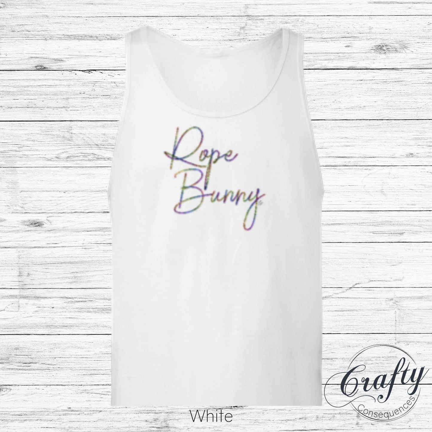 Rainbow Rope Bunny Premium Unisex Tank Top