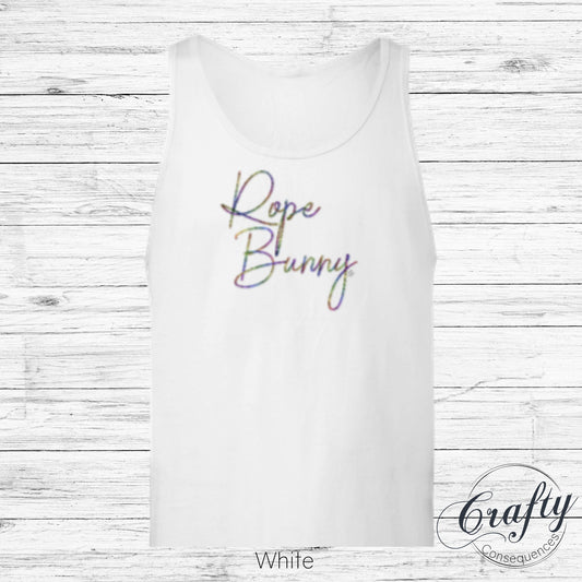 Rainbow Rope Bunny Premium Unisex Tank Top