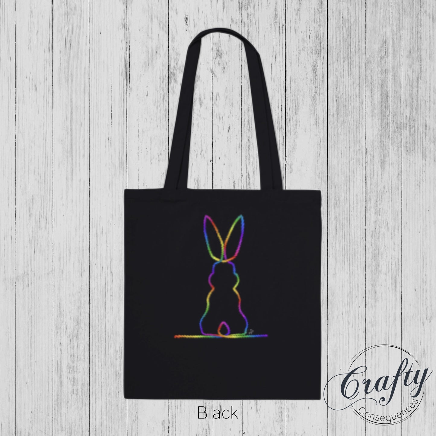 Rainbow Subtle Bunny v2 Classic Tote Bag