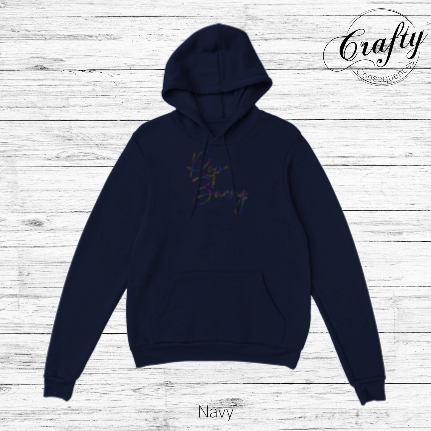 Rainbow Rope Bunny Classic Unisex Pullover Hoodie