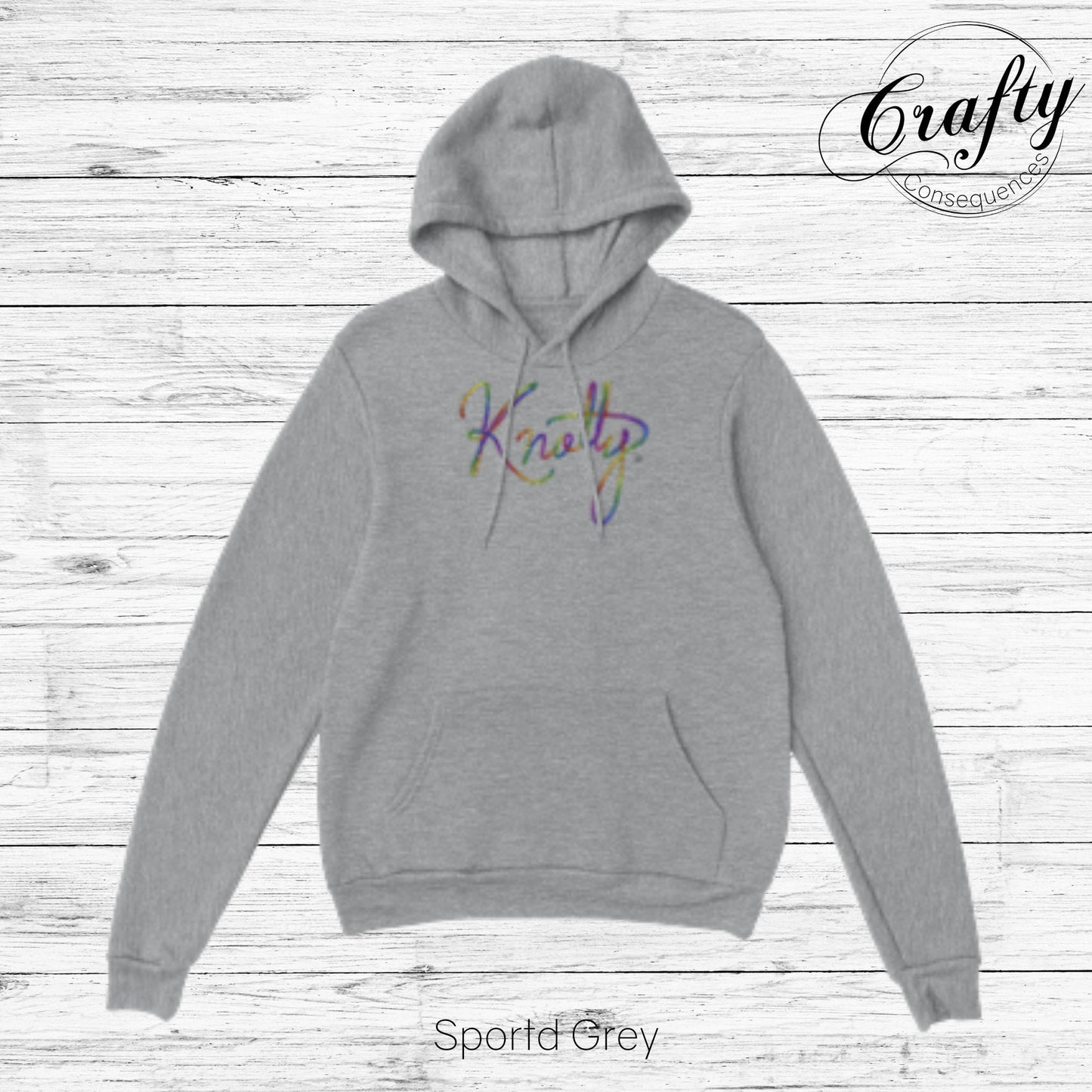 Rainbow Knotty Rope Classic Unisex Pullover Hoodie