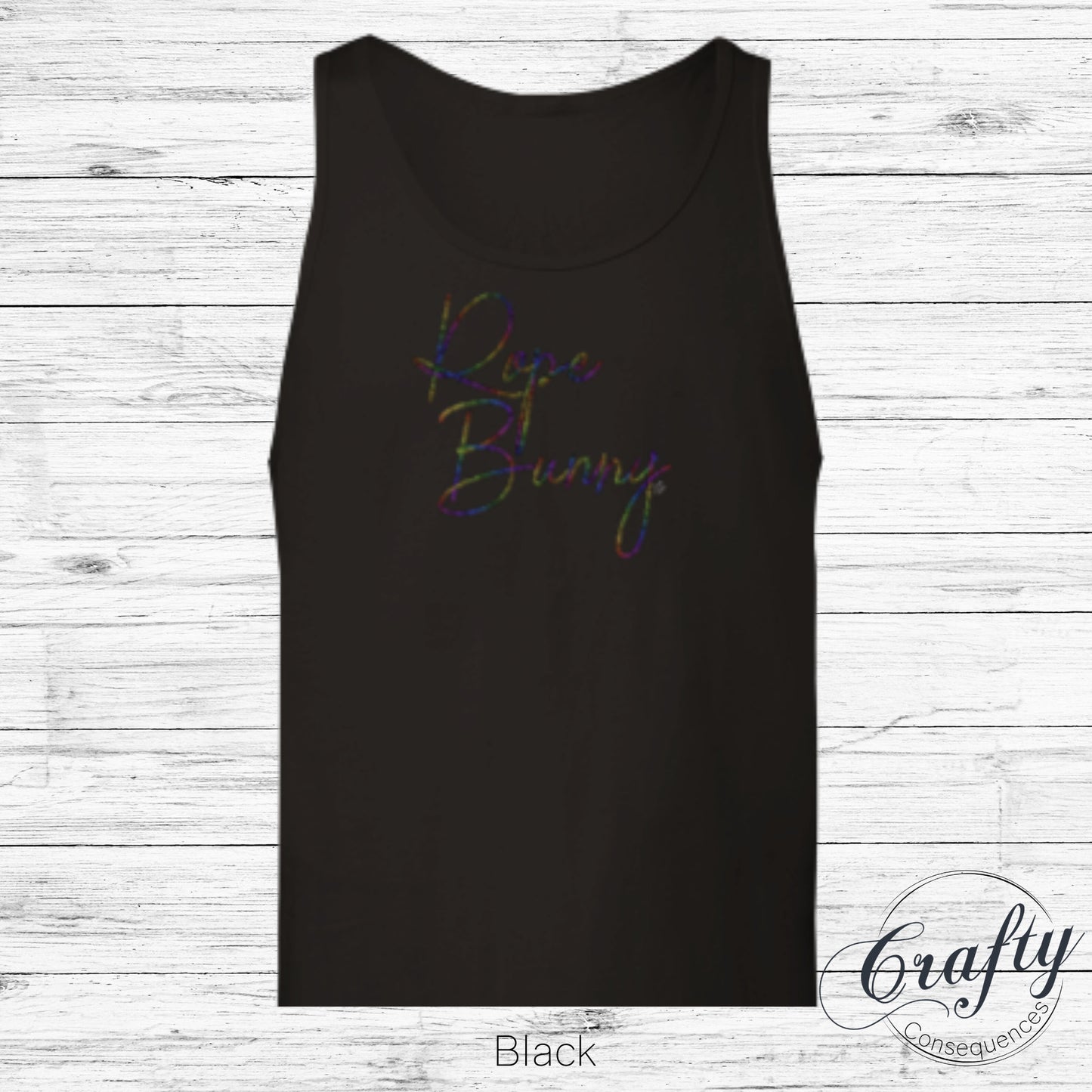 Rainbow Rope Bunny Premium Unisex Tank Top