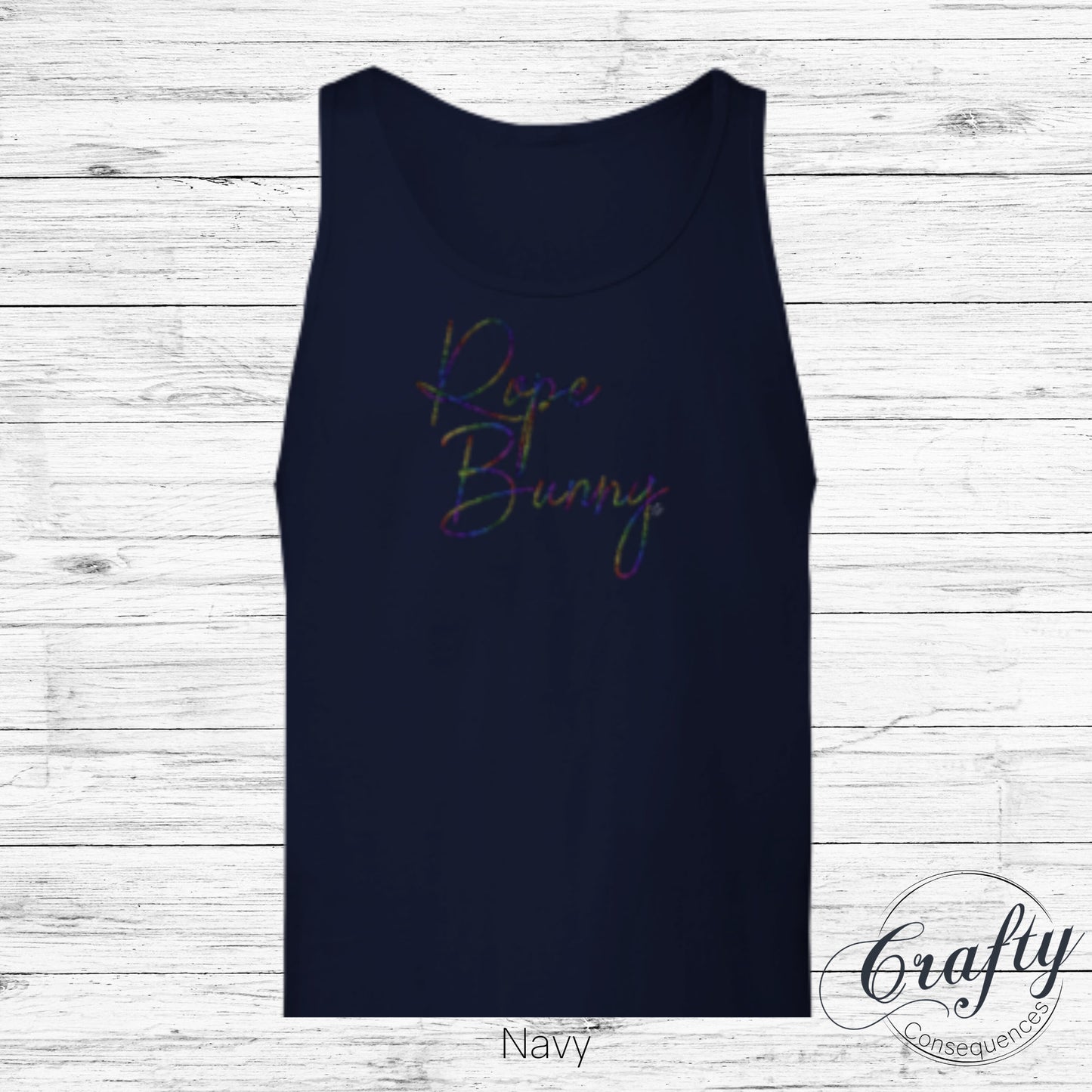 Rainbow Rope Bunny Premium Unisex Tank Top