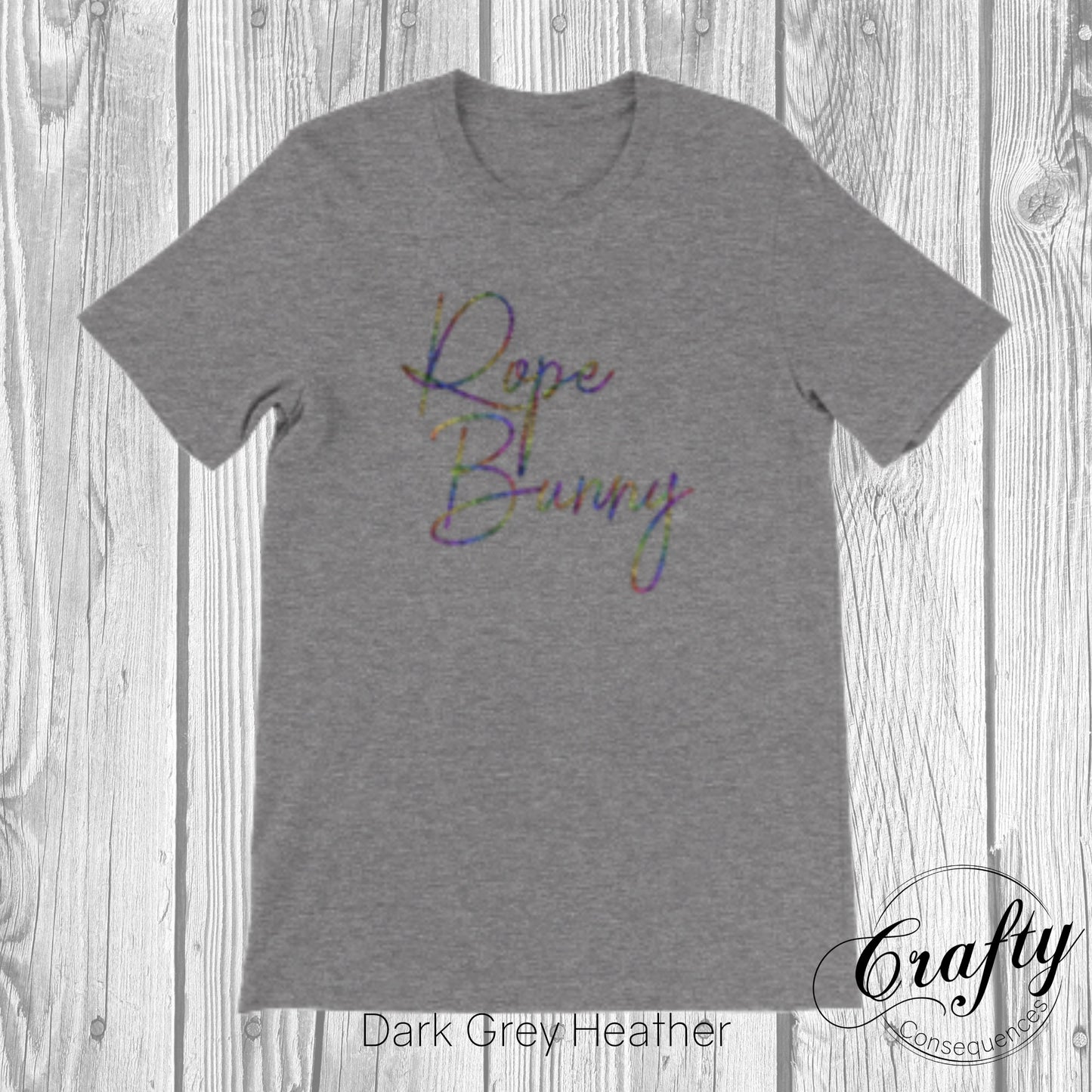 Rainbow Rope Bunny Premium Unisex Crewneck T-shirt