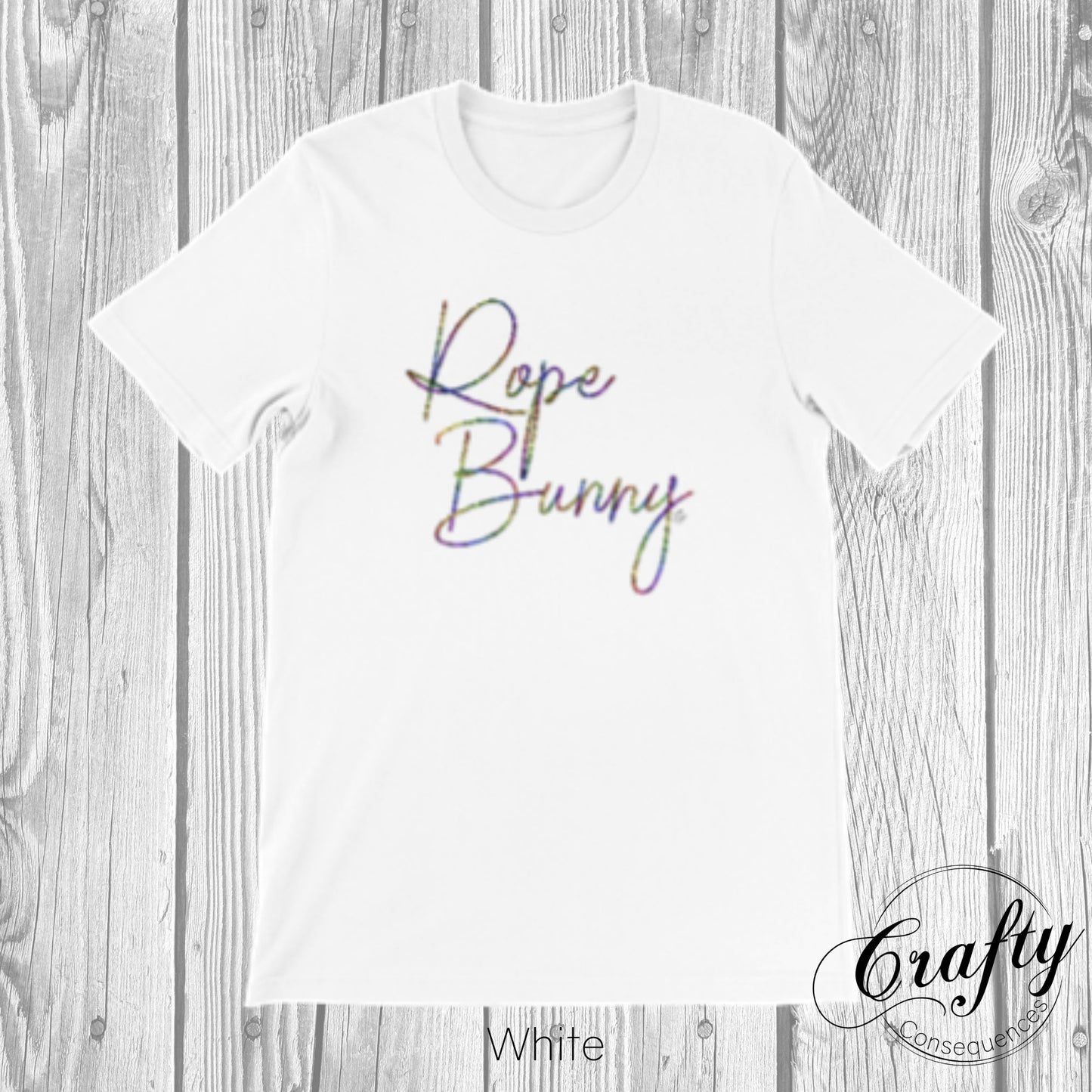 Rainbow Rope Bunny Premium Unisex Crewneck T-shirt