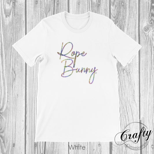 Rainbow Rope Bunny Premium Unisex Crewneck T-shirt