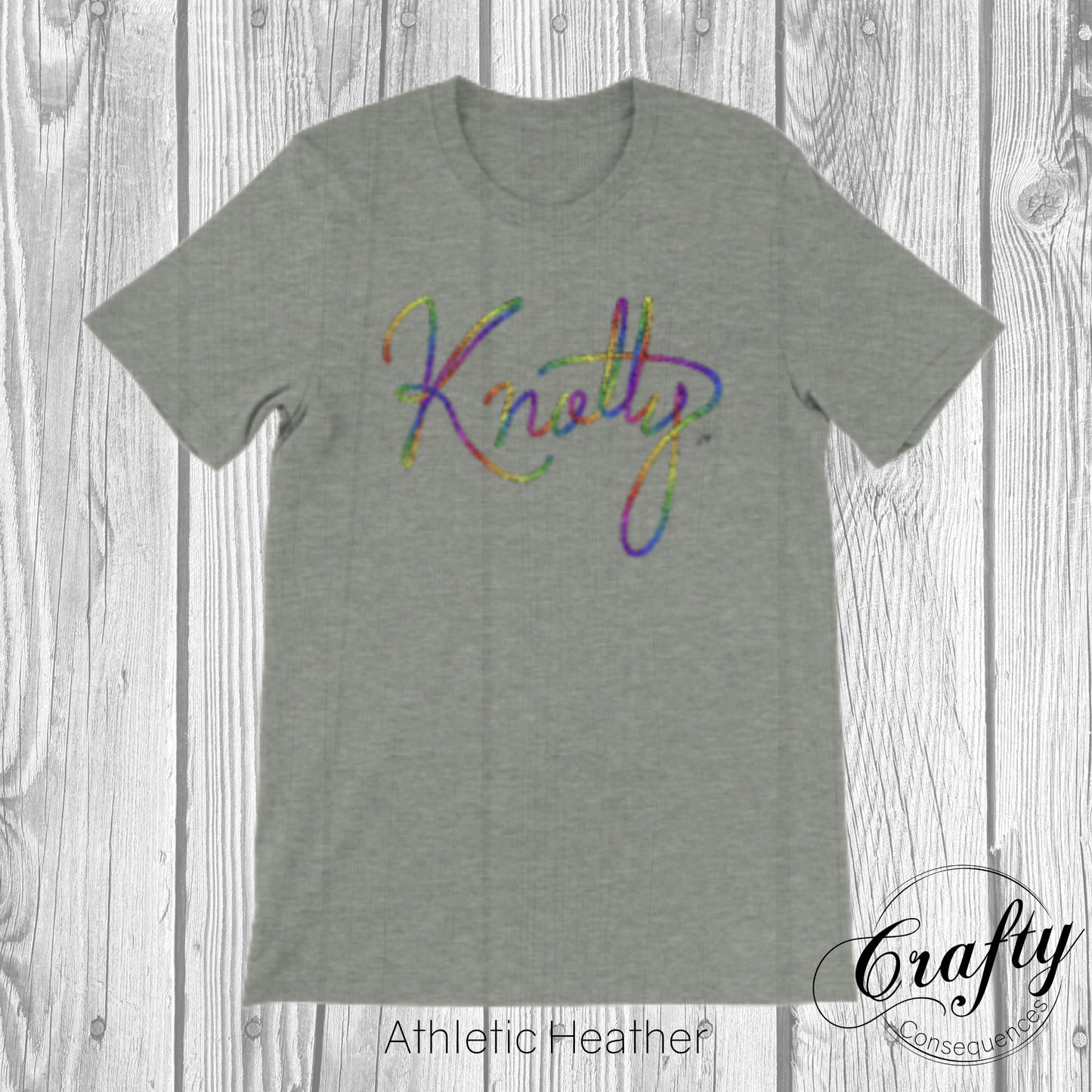 Rainbow Knotty Rope Premium Unisex Crewneck T-shirt