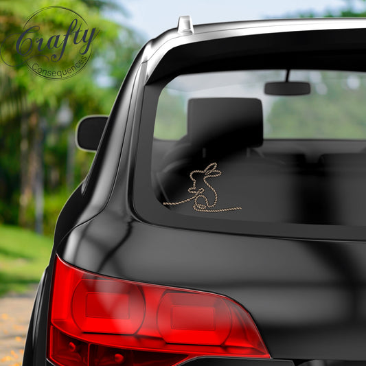 Subtle Rope Bunny Window Clings