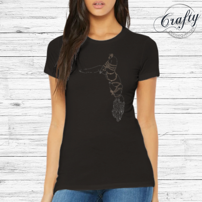 Futomomo Shibari Drawing – Premium Women's Crewneck T-Shirt