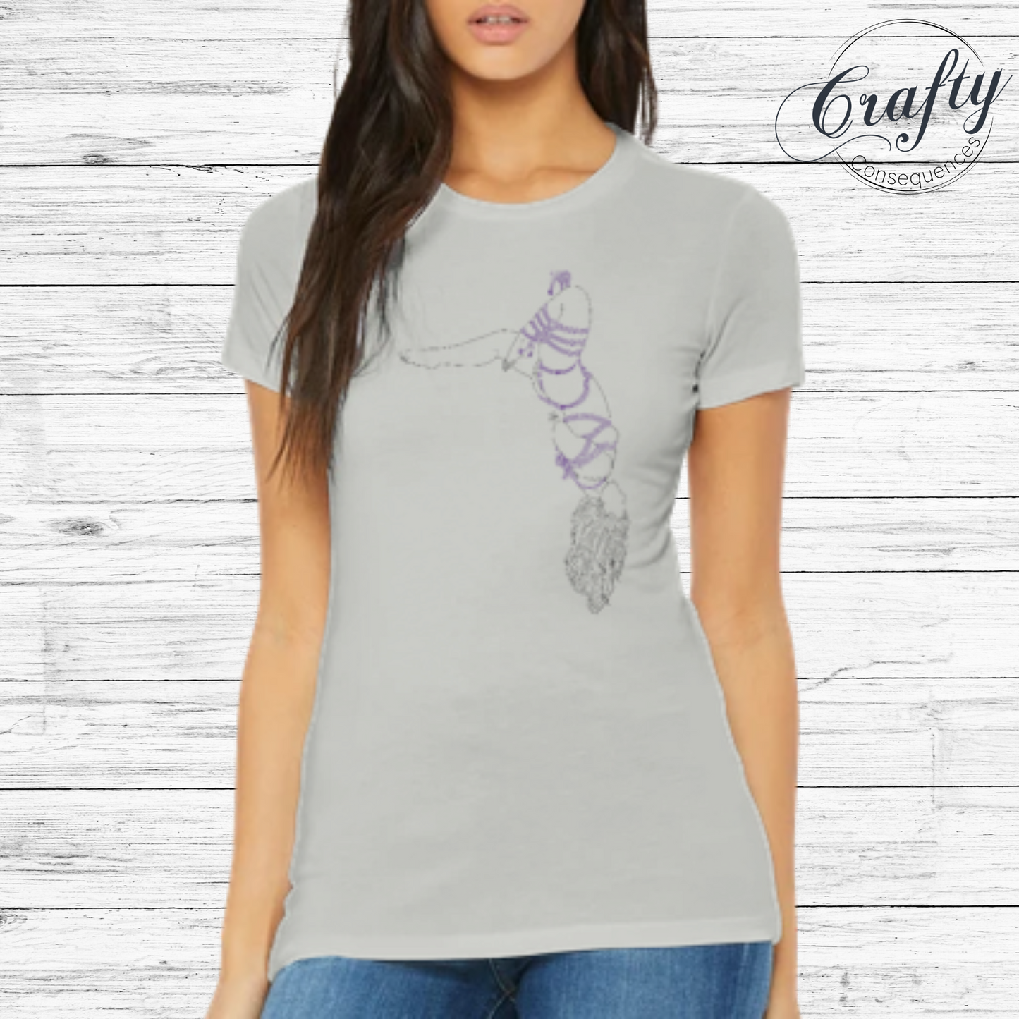 Futomomo Shibari Drawing – Premium Women's Crewneck T-Shirt