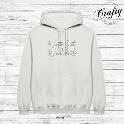 Waste Knot, Want Knot – Rainbow Classic Unisex Pullover Hoodie