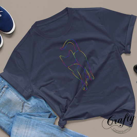 Subtle Rope Kitten V2 – Premium Unisex Crewneck T-Shirt