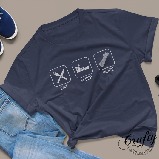 Eat Sleep Rope – Premium Unisex Crewneck T-Shirt