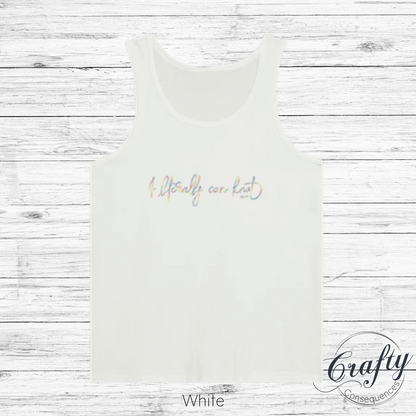 I Literally Can Knot – Rainbow Premium Unisex Tank Top