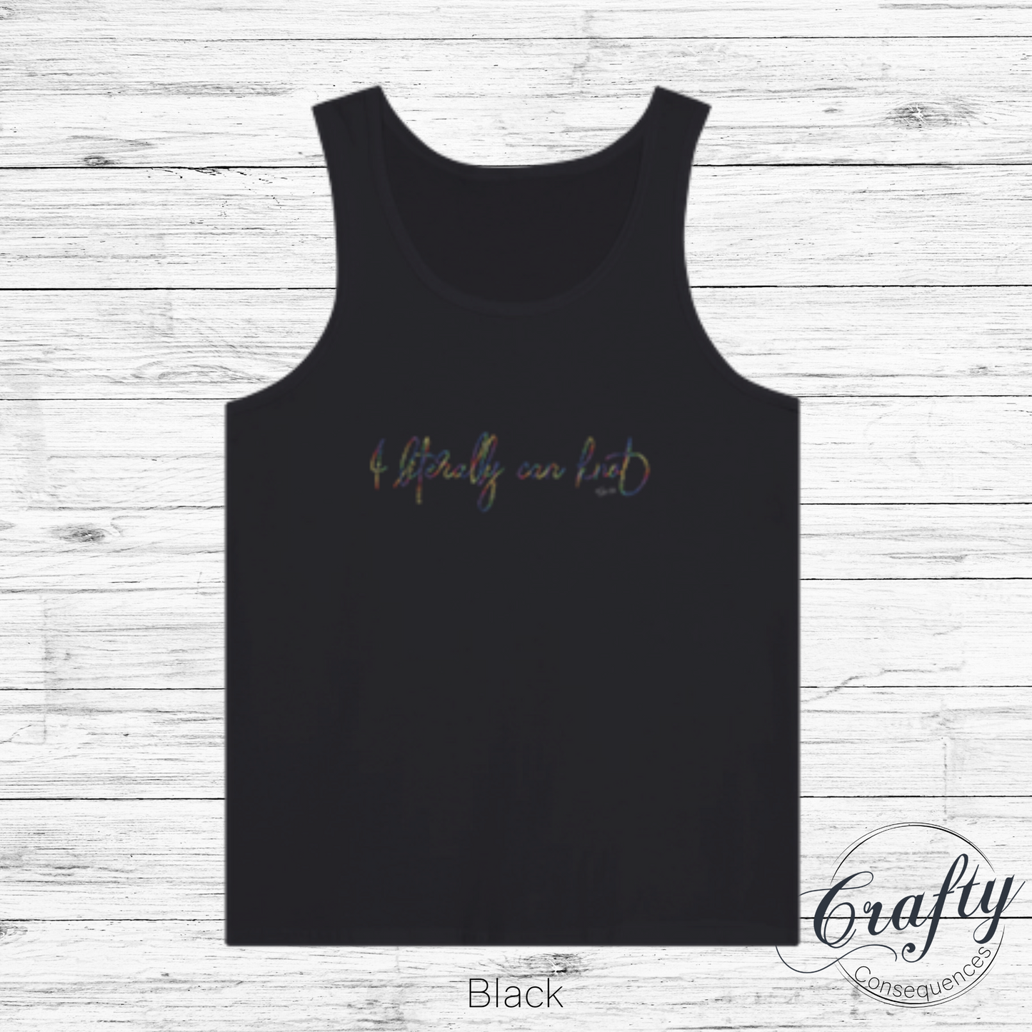 I Literally Can Knot – Rainbow Premium Unisex Tank Top
