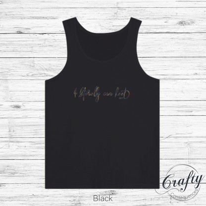 I Literally Can Knot – Rainbow Premium Unisex Tank Top