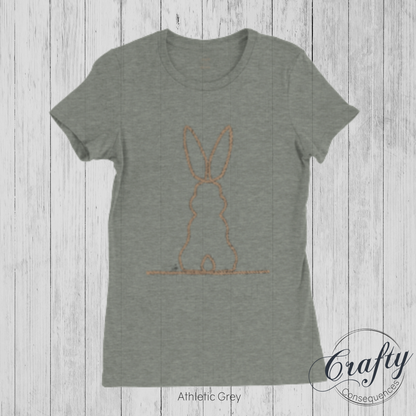 Jute Subtle Rope Bunny v.2 Premium Womens Crewneck T-shirt