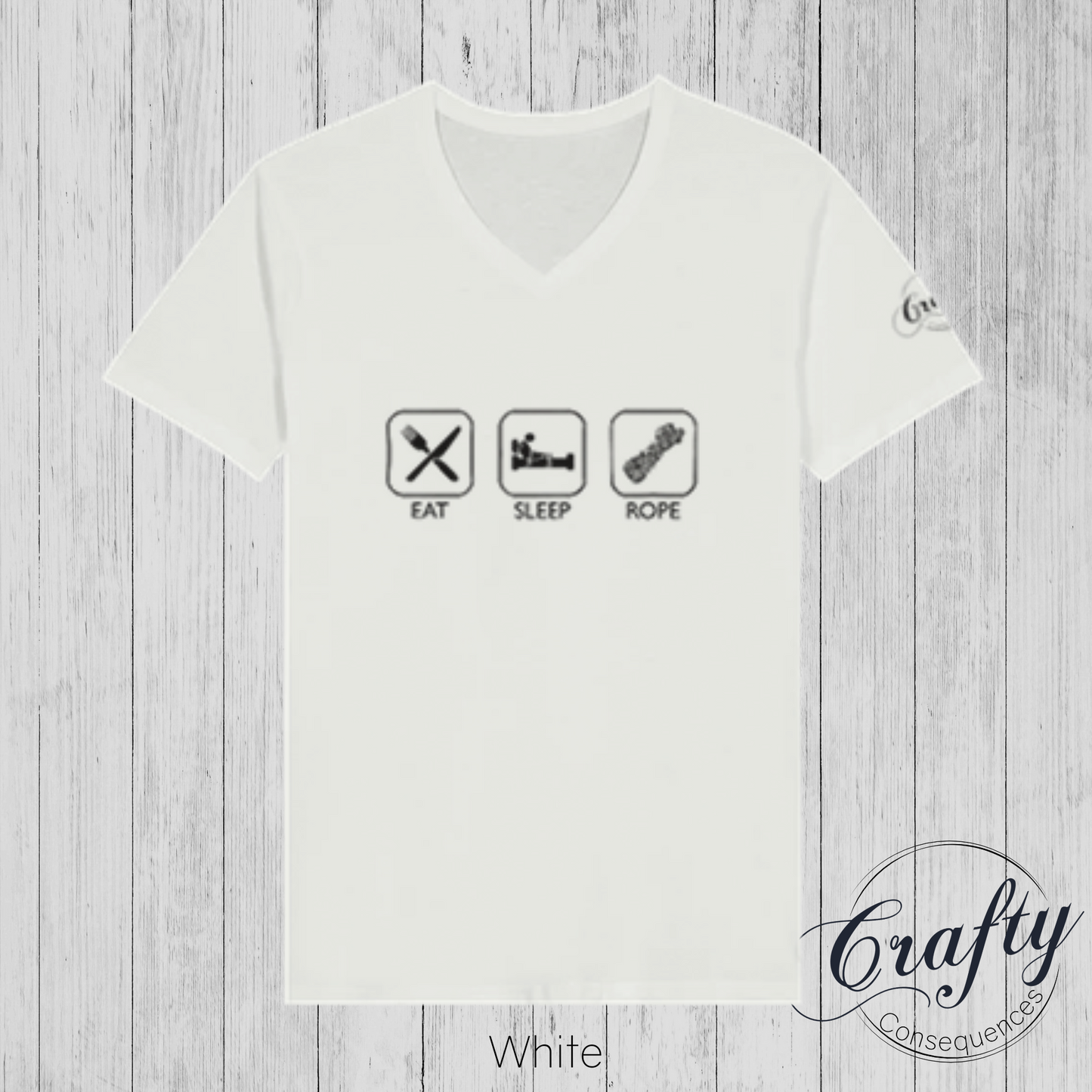 Eat Sleep Rope – Premium Unisex V-Neck T-Shirt