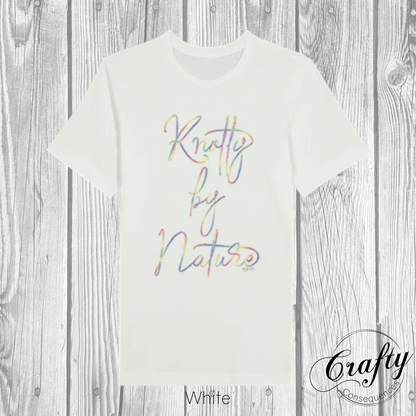 Knotty by Nature – Rainbow Premium Unisex Crewneck T-Shirt