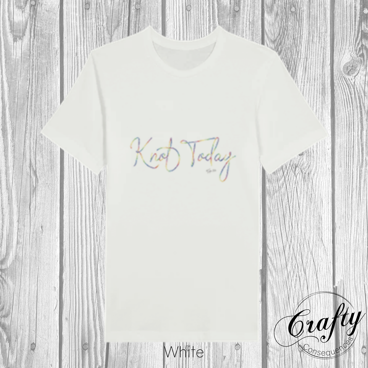 Knot Today – Rainbow Premium Unisex Crewneck T-Shirt