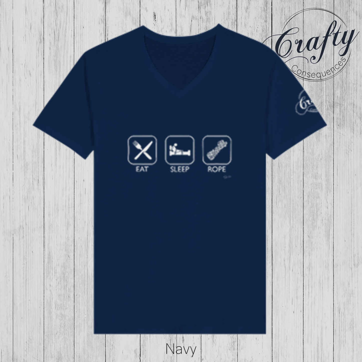 Eat Sleep Rope – Premium Unisex V-Neck T-Shirt