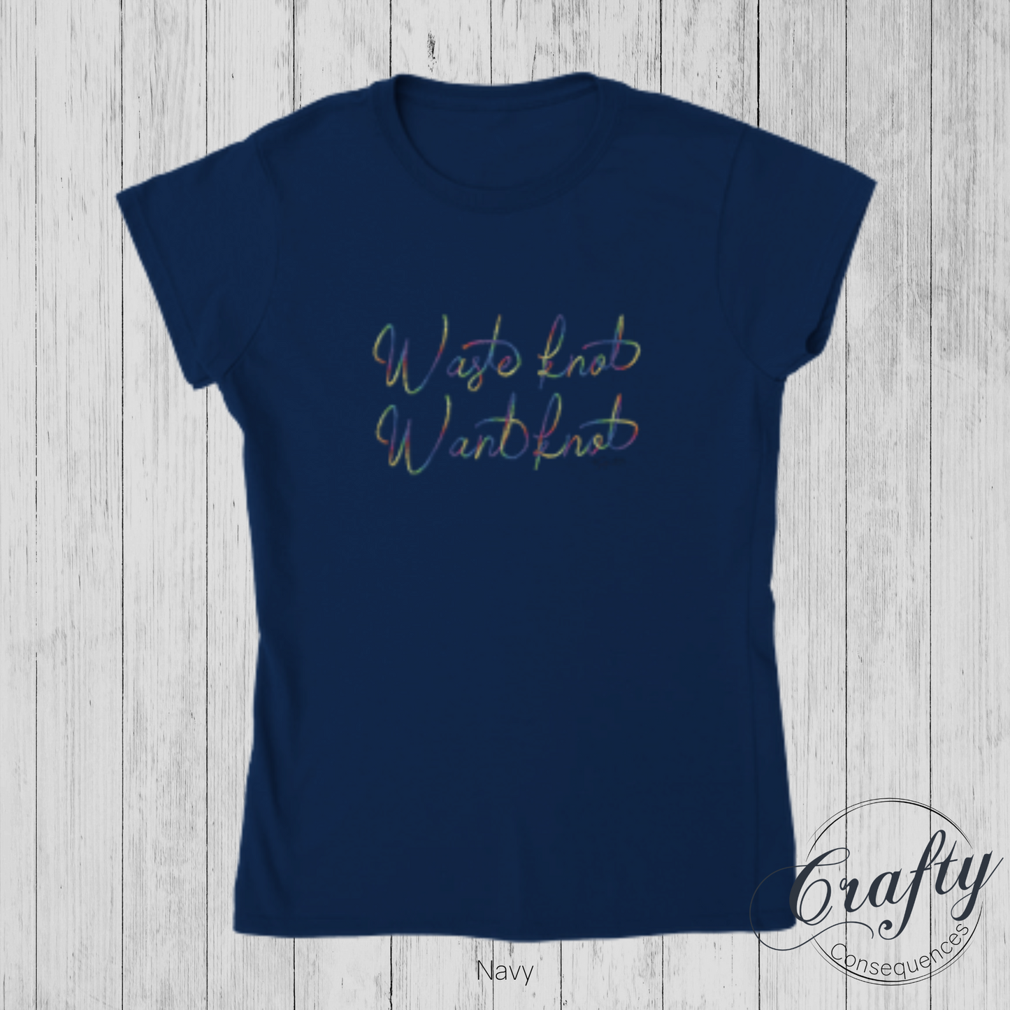 Waste Knot, Want Knot – Classic Women's Crewneck T-Shirt