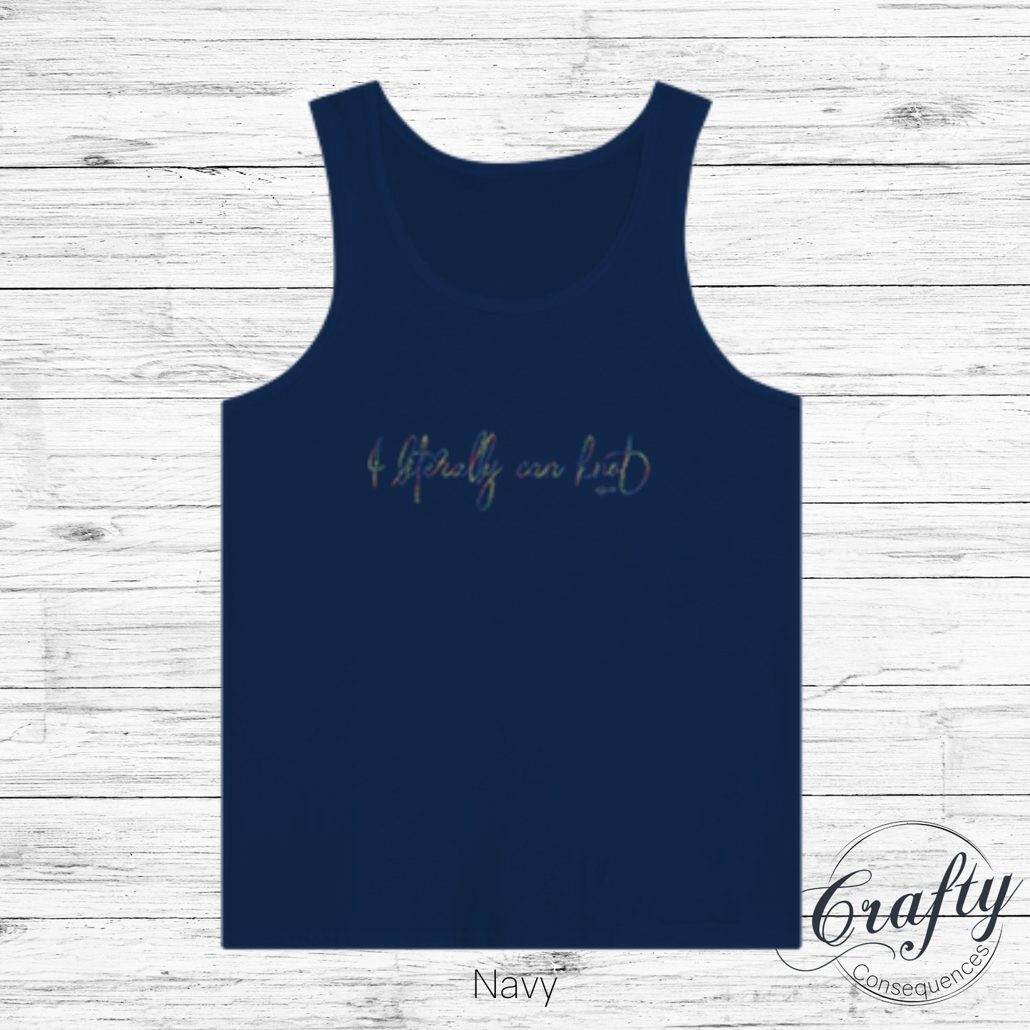 I Literally Can Knot – Rainbow Premium Unisex Tank Top