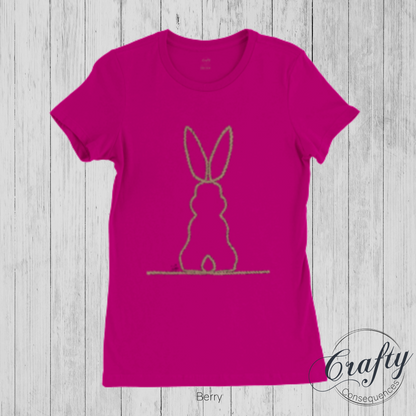 Jute Subtle Rope Bunny v.2 Premium Womens Crewneck T-shirt