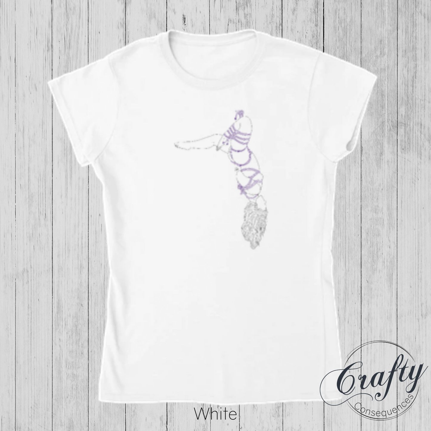 Futomomo Shibari Drawing – Classic Fit Women's Crewneck T-Shirt